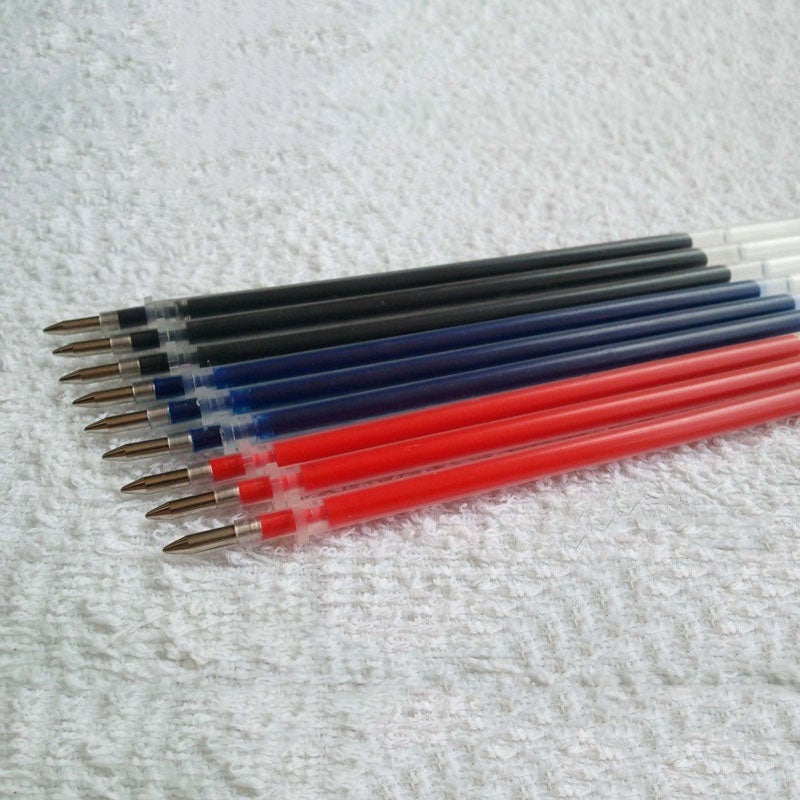 10/50 Pcs 0.5mm Ballpoint Pen Refills Gel Black Ink Refill Writing Pens 3 Colors